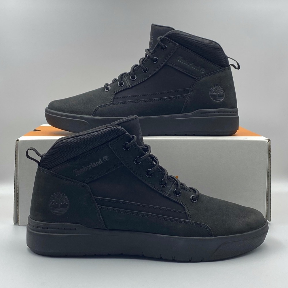 NEW Timberland Allston Mid Sneaker Shoes‎ Boots TB0A69V5EQ4 Black Mens Size 9.5